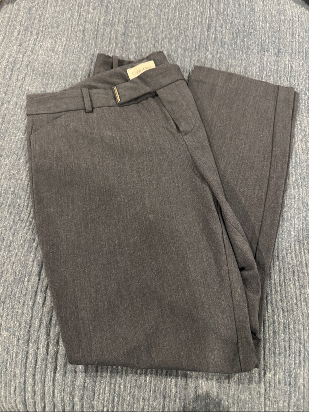 Women’s Calvin Klein Navy Straight-Leg Ankle Dress Pants